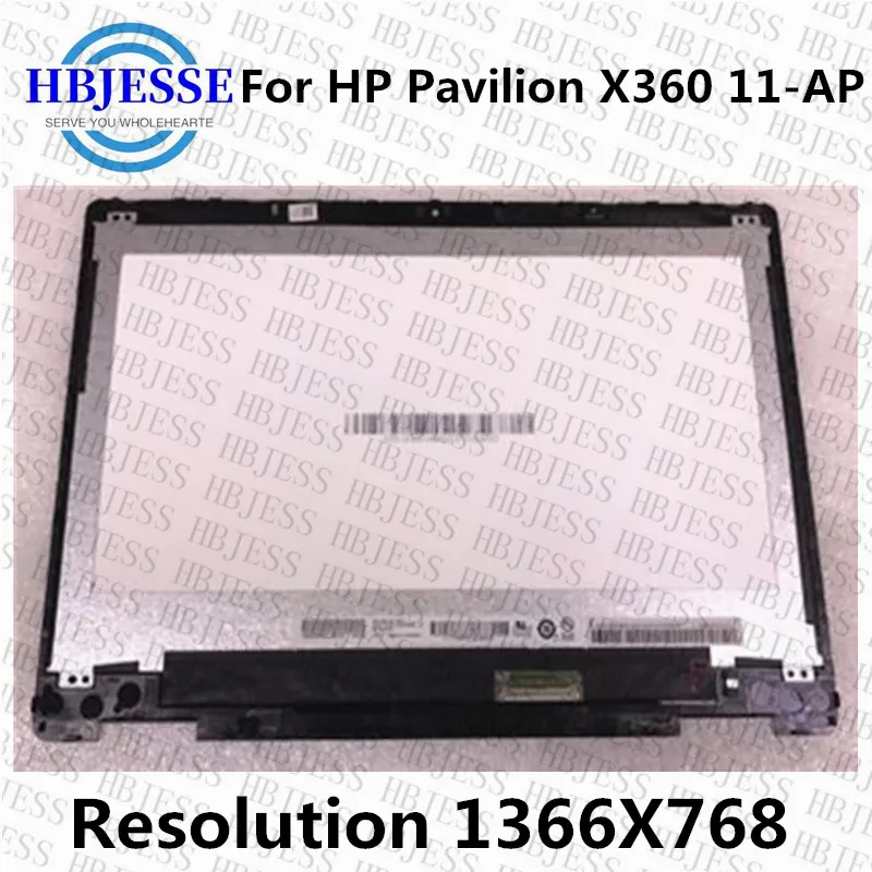 Original 11.6'' HD 1366*768 LCD Touch Screen Digitizer Assembly With Frame For HP Pavilion x360 11-ap 11m-ap L52049-001