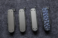 1 Pair Hand Made Titanium Alloy Scales for 58mm Swiss Army MiniChamp Knife