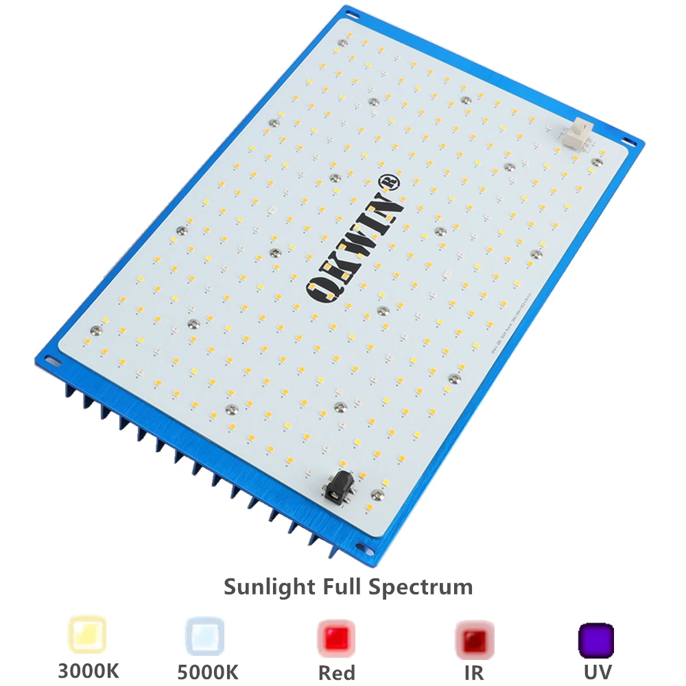 240W papan Quantum Led tumbuh cahaya spektrum penuh LM301B 2.9Umol/J bead DIY dengan lampu merah on/off switch