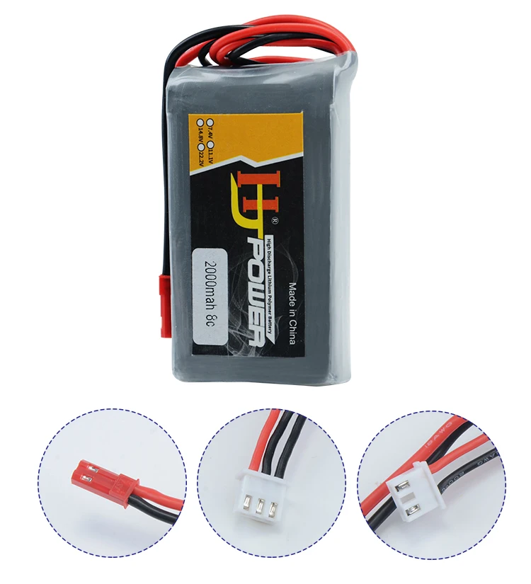 Lipo Battery for Jumper T16 T12 Open Source Multi-protocol Radio Transmitter Rc Lipo Battery 2S 7.4V 2000MAH Battery