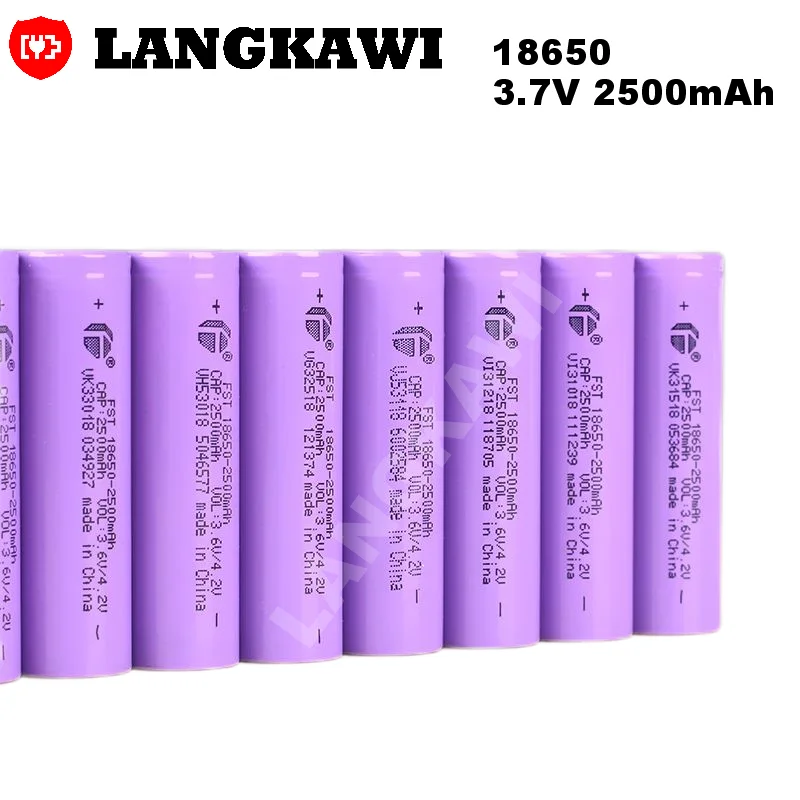 rechargeable lithium ion battery 3.7V2500mah 18650 battery for flashlight power tools toy Electric scooter