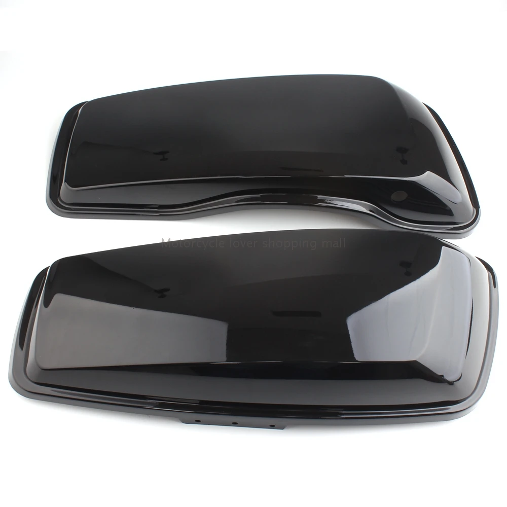 Saddlebag Lids Speaker Upper Cover For Harley Touring Road King Electra Street Glide 2014-UP Gloss Black Motorcycle Accessories