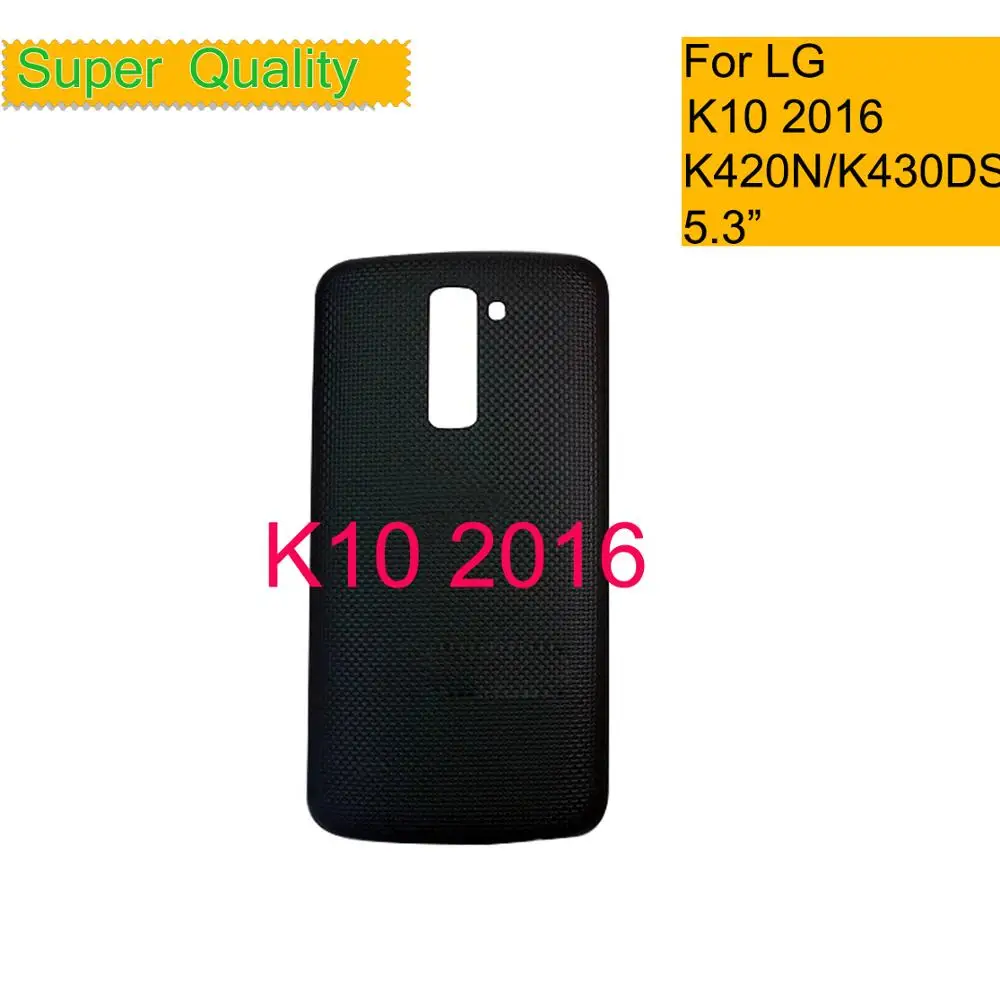 10Pcs/Lot For LG K10 2016 K410F M2 K430T K420N K430DS Housing Battery Cover Back Cover Case Rear Door Chassis Shell Replacement gasket crankcase cover 1 yamaha 3xp 15451 02 00