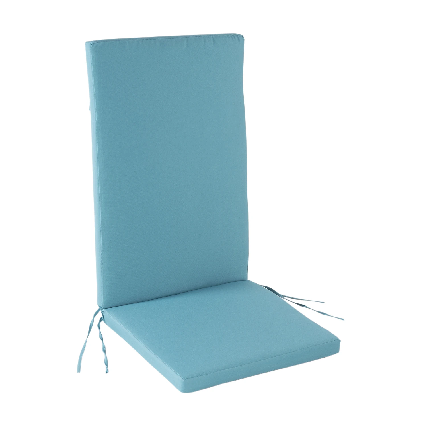 Turquoise reclining garden chair cushion | Size 114x48x5 cm | Water repellent | Removable, outdoor cushions, garden cushion, outdoor pillows, chair and armchair cushions