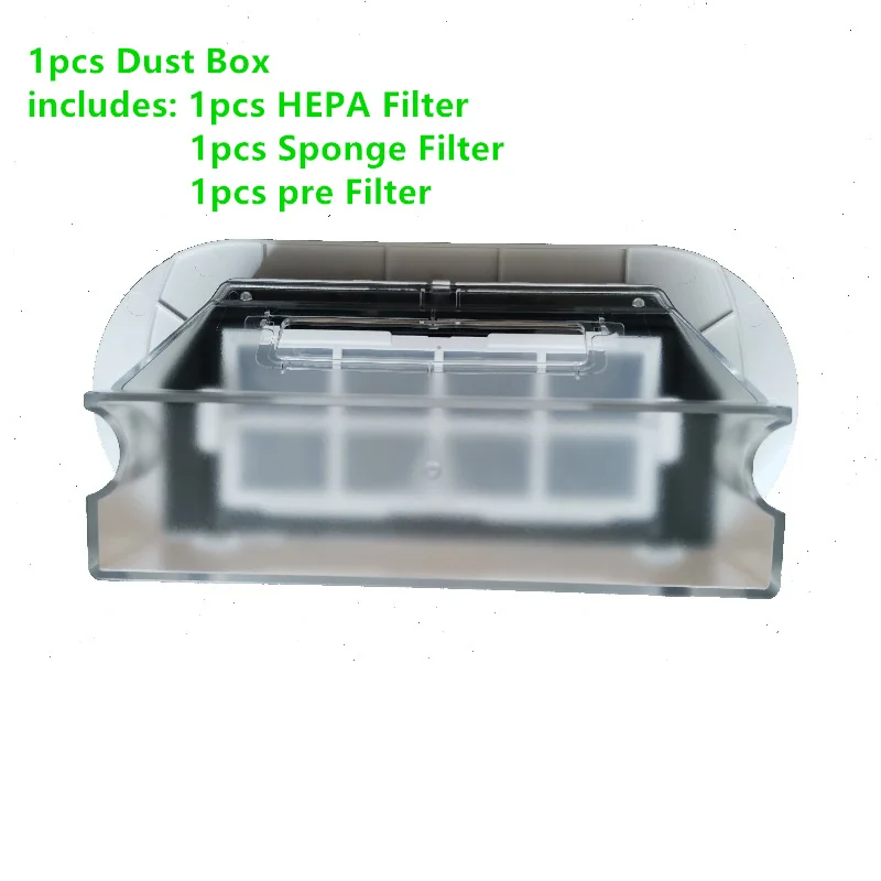 1 pz S6 Robot aspirapolvere contenitore per la polvere contenitore filtro HEPA pre filtro per 360 S6 aspirapolvere Robot ricambi accessori