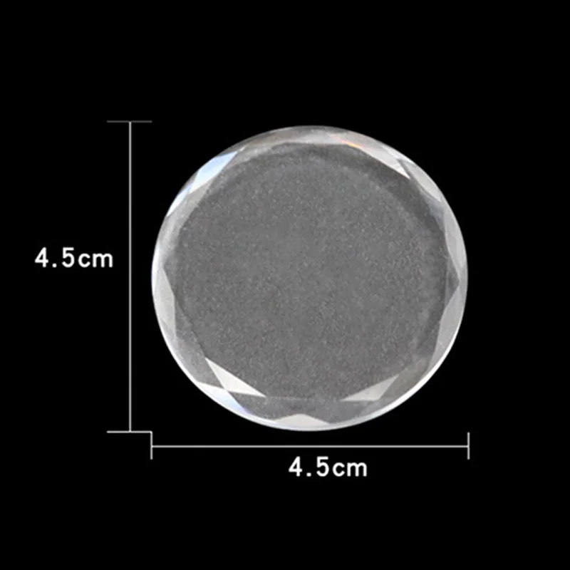 Round Crystal Jade Stone Holder High Qulity Colorful Eyelash Extension Glue Adhesive Stereo Glass Pallet Grafting Makeup Tools