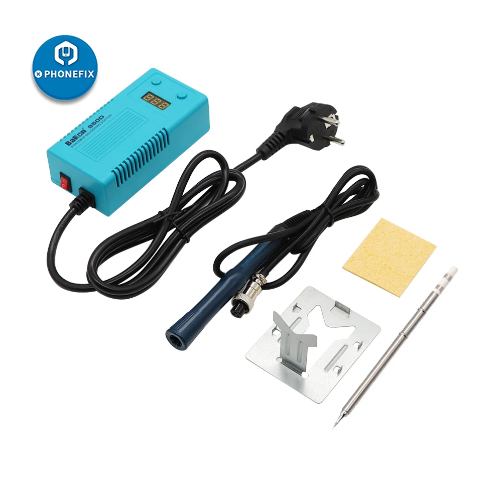 BAKON 950D 50W Electric Soldering iron Digital BGA Soldering Station with T13 Iron Tip for Phone Motherboard Welding Repair Tool