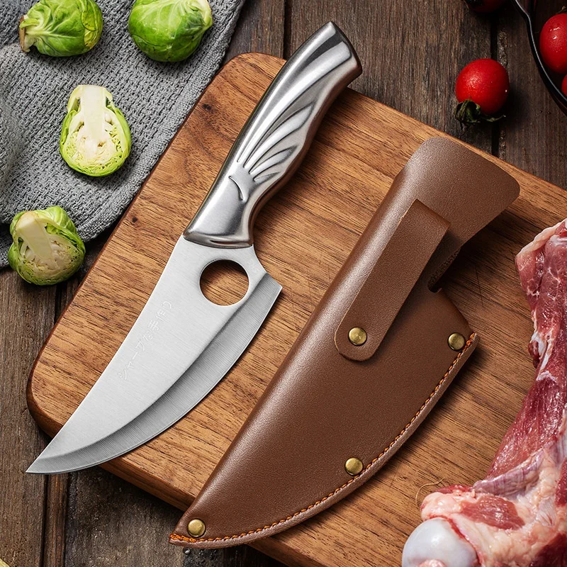 Xuanfeng Stainless Steel Deboning Knife Chef Butcher Knife Cutting Bone Cutting Meat Small Scimitar Kitchen Household