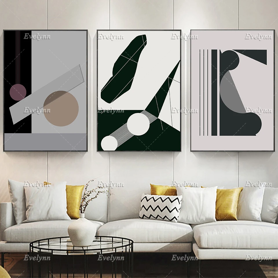 

Bauhaus Architecture Poster, Trendy Wall Art Prints, Geometric Art Home Decor Canvas Modern Living Room Decoration Unique Gift