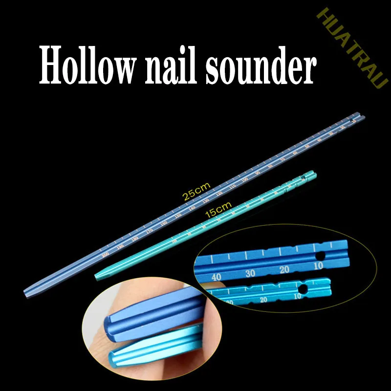 

Hollow nail sounder cannulated bone screw measuring ruler orthopedic instrument medical Kirschner wire depth probe measurer ao