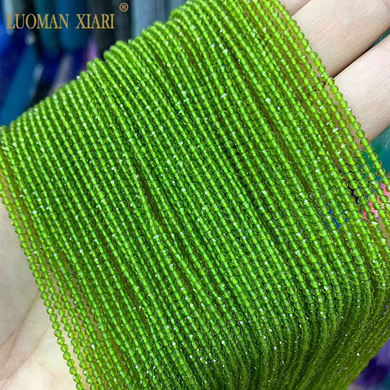 Sale AAA 2mm Red Black Blue 100% Natural Spinels Faceted Round Natural Stone Beads For Jewelry Making DIY Bracelet Necklace