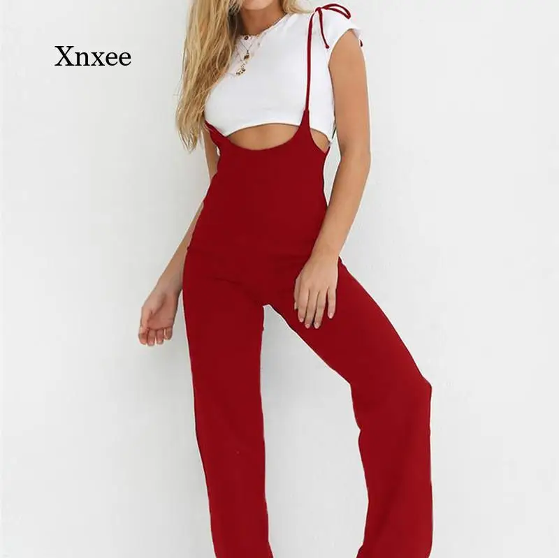 2021 Summer Fashion High-Waist Wide-Leg Pants Casual Lace-Up Overalls Women's Flared Pants