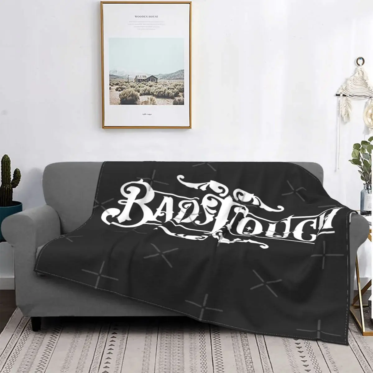 

Bad Touch-manta a cuadros para cama, colcha con capucha, toalla de playa, 220x240