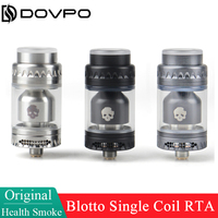 Original DOVPO Blotto Single Coil RTA 5ML Rebuildable Tank Atomizer 23mm Top Filling Vaporizer for E Cigarette Box Mod Vape