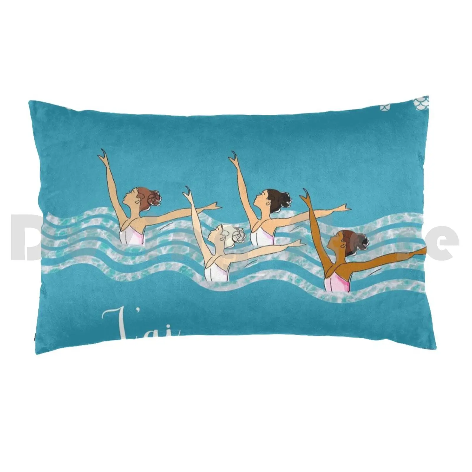 I Can Not Have Synchronized Swimming Pillow Case Printed 50x75 Not Authorized Not Perfect Do Not Panic Not