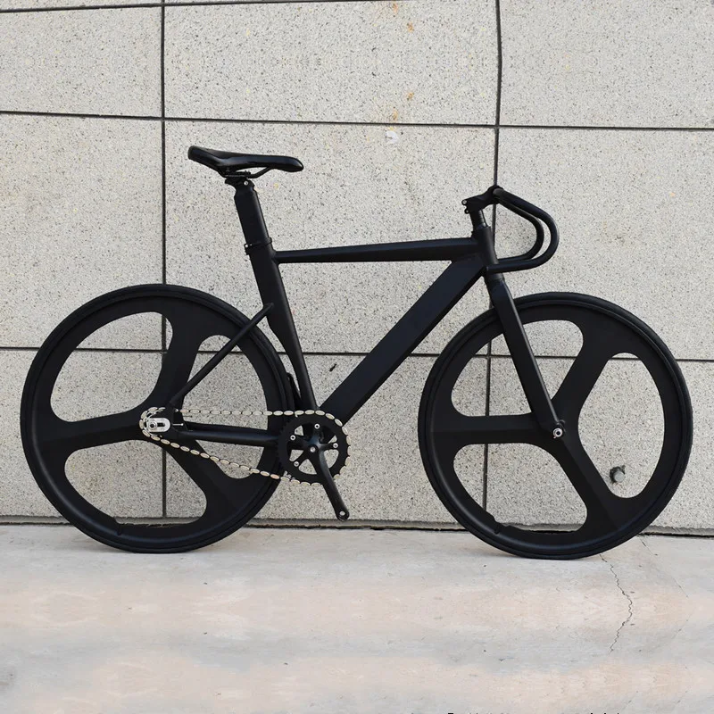 Rama rowerowa z rowerem na torze ramka ze stopu aluminium z 3 szprychami koła magnezowego 700C jazda na rowerze podmiejskim