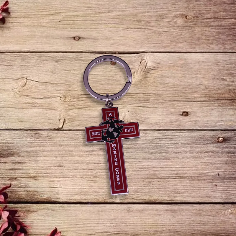 US Marine Corps Cross Keychain