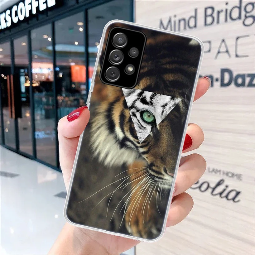 Ferocious Tiger Animal For Samsung Galaxy A15 A14 A13 A12 A55 A54 A53 A52 Phone Case A32 A35 A34 A33 A25 A24 A23 A22 A04S A03S A