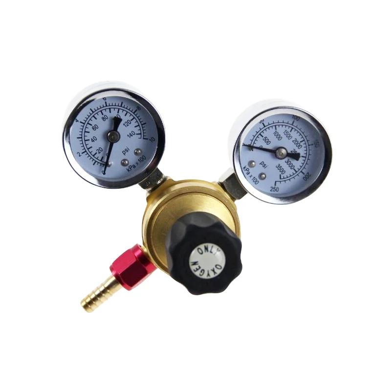 Regulator tlenu KegLand do jednorazowych cylindrów O2 (gwint M12)