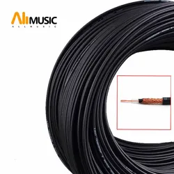 10M 4MM Diameter Guitar Cable PVC Cable Dual Core Low Noise Guitar Cable Black