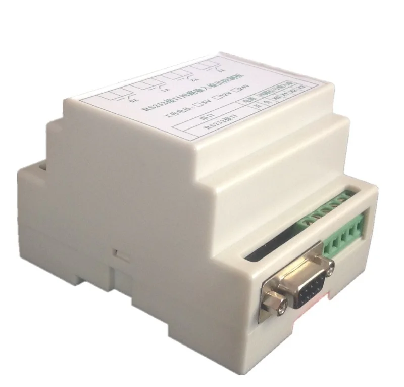 12V/24V Serial Port Control Four-way Relay Control Board, Switch State Detection, Optional Remote Control with Shell