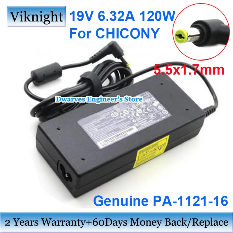 Genuine Chicony PA-1121-16 19V 6.32A 120W AC Adapter A11-120P1A For ACER Aspire V3 V3-772G V3-771g-9875 PA-1121-04  Power Supply