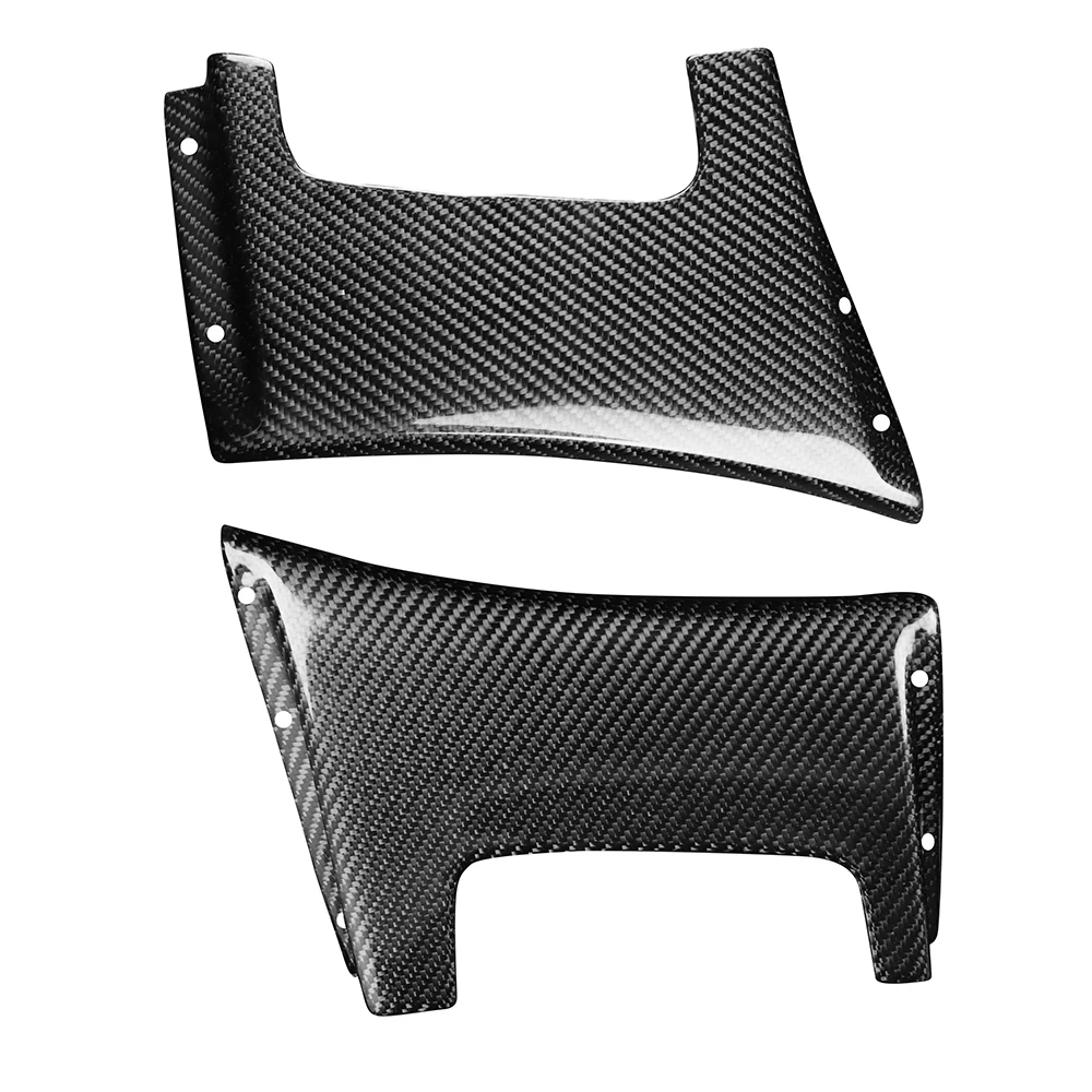 Car Styling Real Carbon Fiber Front Wheel Mudguard Fender Mud Flaps Cover Trim For Mitsubishi Lancer EVO 7th 8th 9th 2001-2007