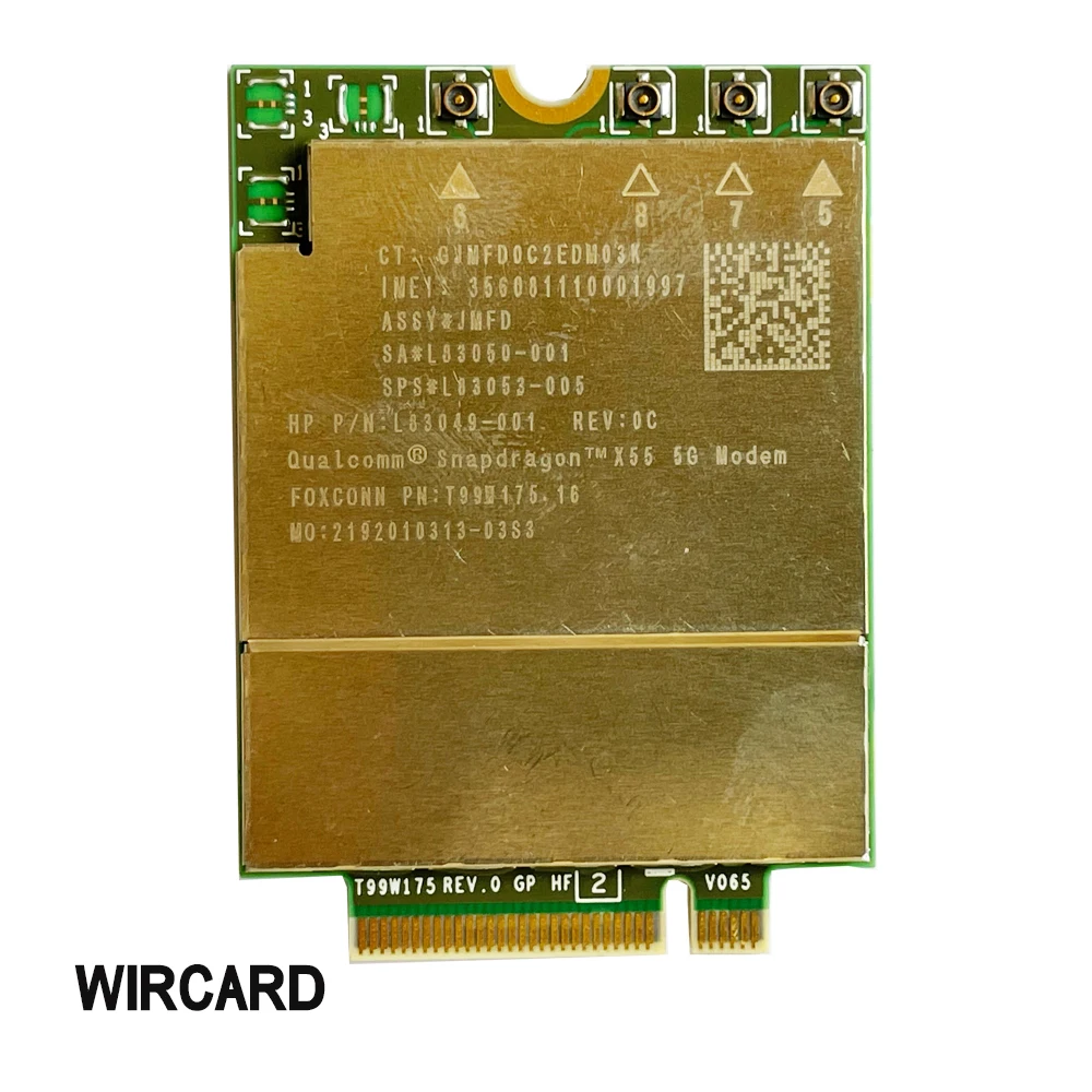 T99W175 5G NR M.2 5G 카드, SPS # L83053-005 SA # L83050-001 X55 5G 모뎀, HP Spectre X360 13T-AW200 변환 PC용