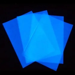 Chzimade 1Pcs A4 Glow In The Dark Inkjet Printer Paper Sticker Home Decor Luminous PET Film Decorative Wall Paper Crafts