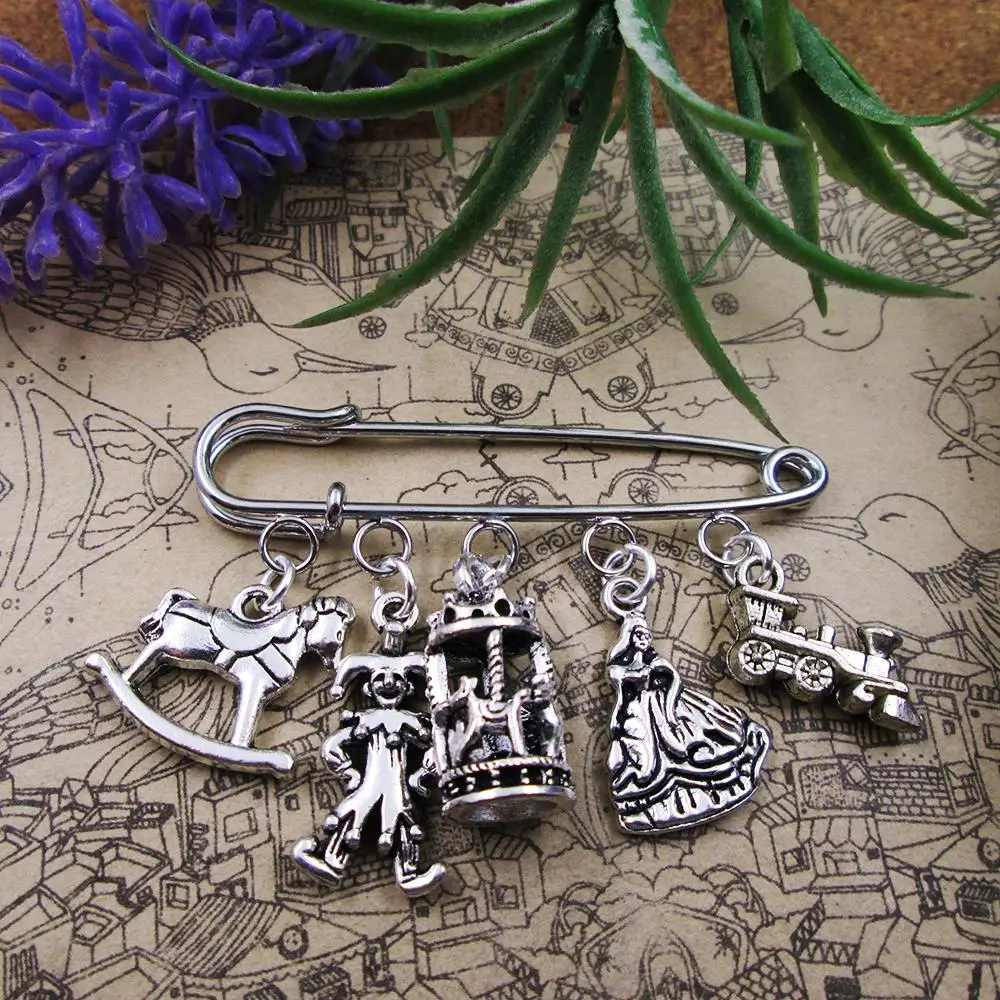 amusement park kilt pin brooch   Unique gift for daughter charm brooch mother's day present friend birthday gift