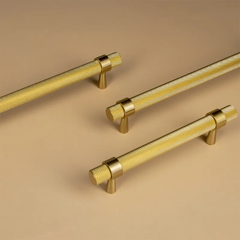 Brass Kitchen Cabinet Handle Furniture Accessories Dresser Drawer Knob Gold Home Improvement Cupboard Pulls