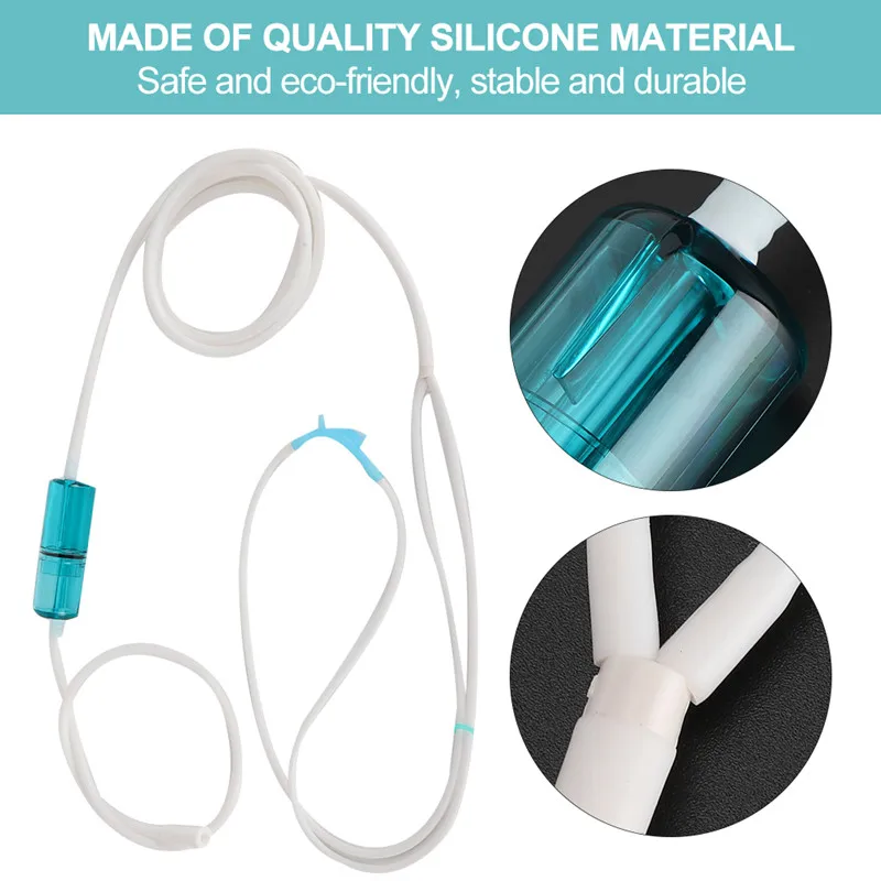 2 Meters Silicone Oxygen Tube Double Nasal Congestion Repeat Nasal Oxygen Tube Household Itchy Suction Machine Accessories