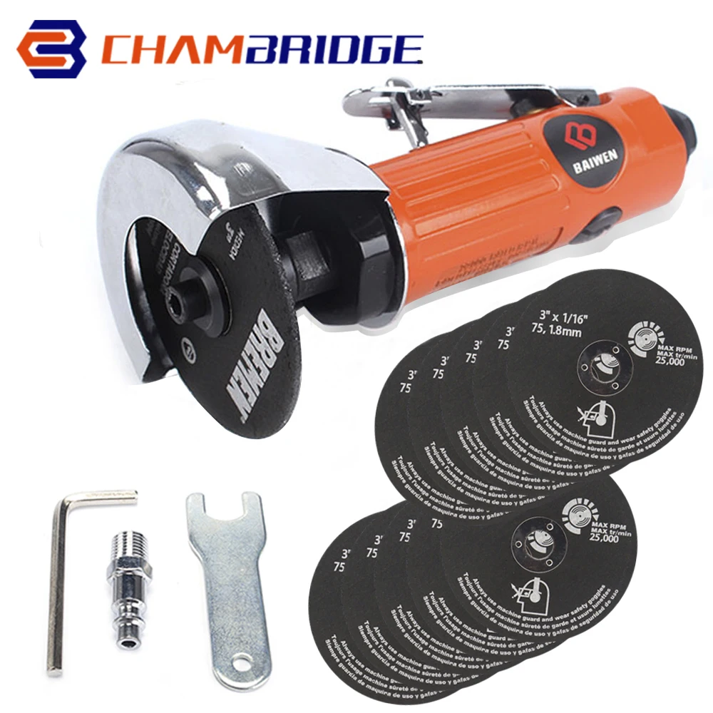 High Quality 3 Inches Mini Pneumatic Metal Cutting Tool Air Tools Cutter Machine with High Speed For Cutting Metal 20000rpm 