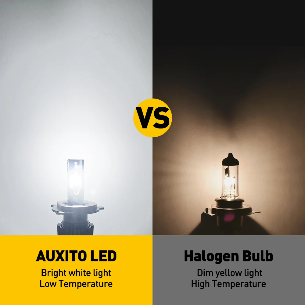 2Pcs AUXITO 16000LM 50W H1 H4 LED Bulb Car Headlight Turbo LED H7 H11 H8 HB4 HB3 9005 Headlamp for Mercedes VW BMW Audi Toyota