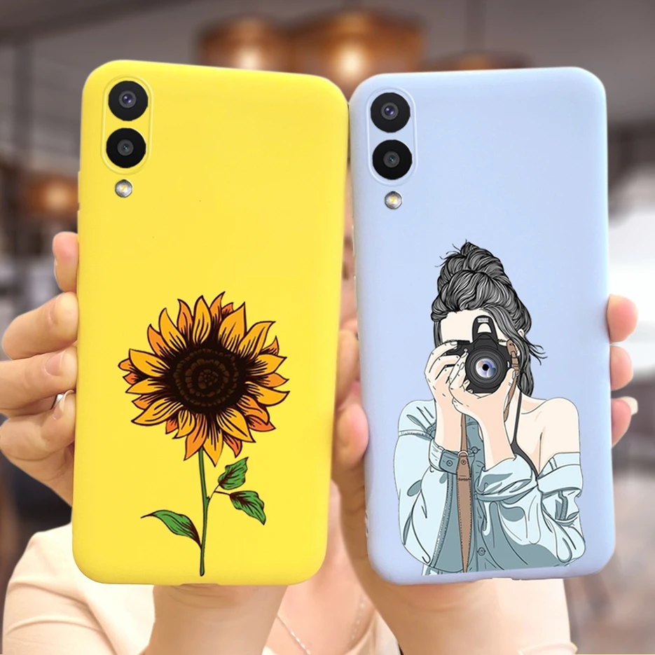 Funda trasera de silicona suave para Samsung Galaxy A02, SM-A022F, A02, M, 02, M022F, parachoques de girasol