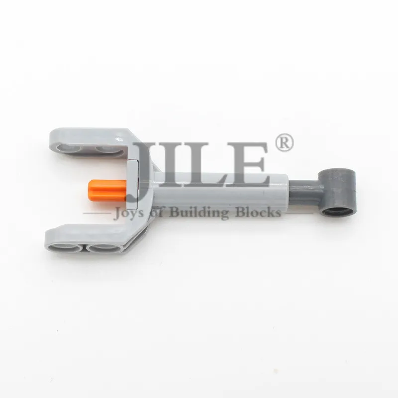 

Moc Technology Linear Actuator Mini with Dark Bluish Gray Head and Orange Axle 92693c01 Building Bricks Block Compatible