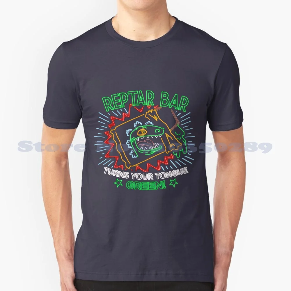 Reptar Bar Cool Design Trendy T-Shirt Tee Reptar Cartoon 90s Nicktoons Dinosaur Candy Chocolate