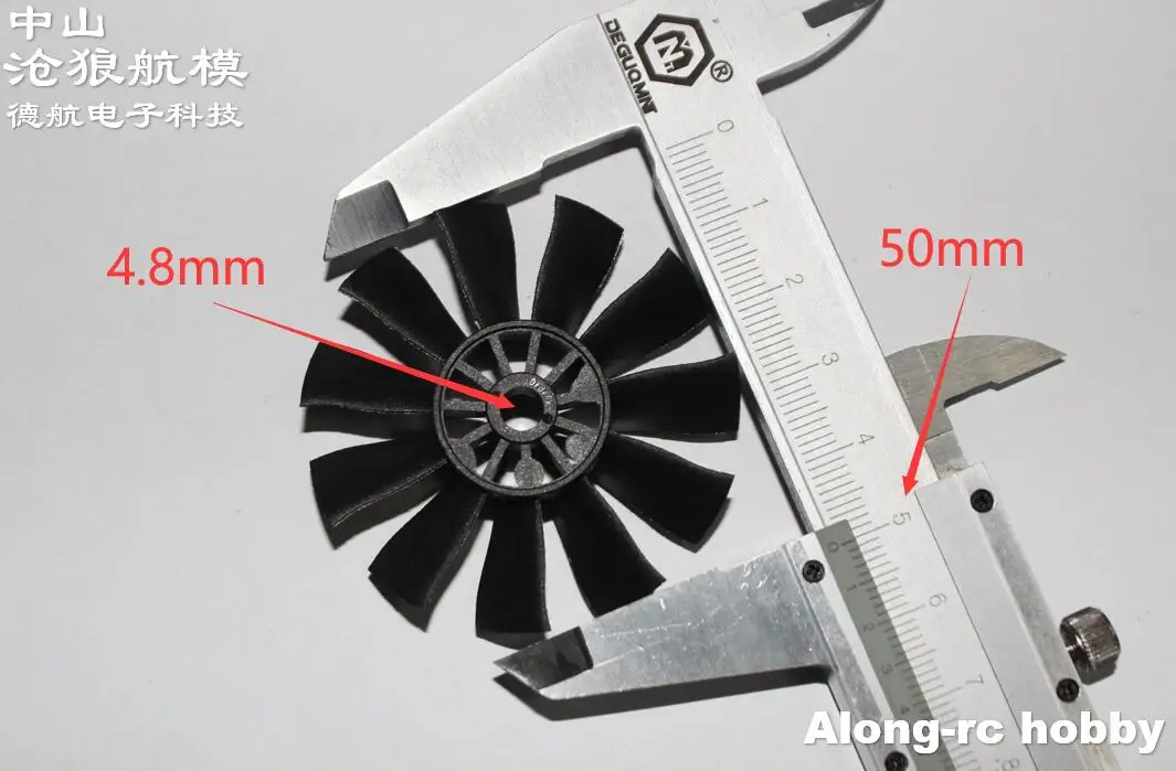 2 sztuk 11 ostrza 50mm EDF Propelle dla Powerfun 50 EDF Jet-Model RC Hobby samolot odrzutowiec część zamienna śmigło DIY samolot