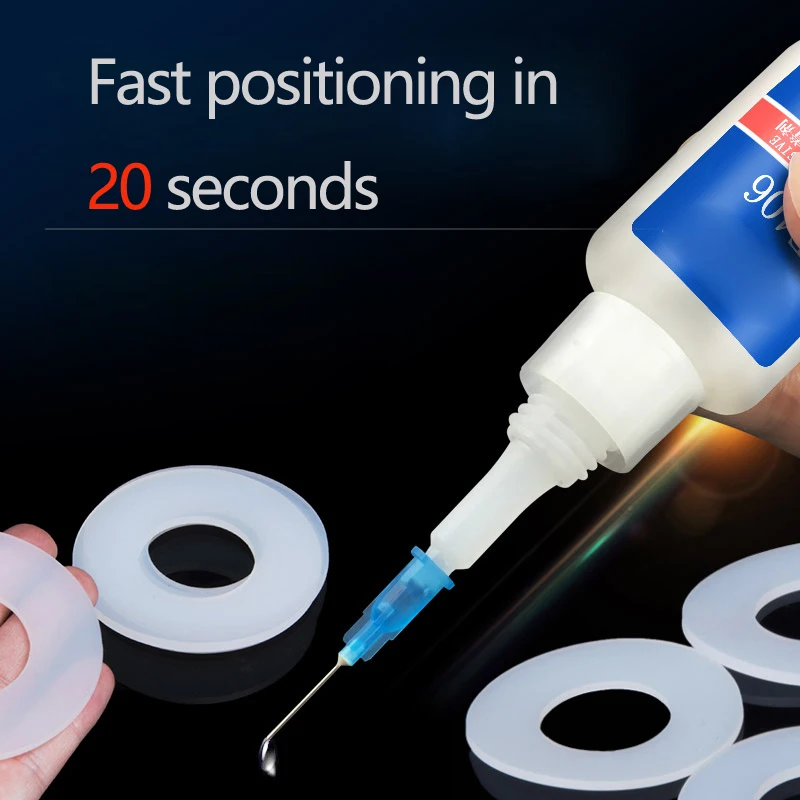 406 Instant Adhesive Glue Quick-drying Adhesive Liquid Glue Strong Quick-drying 20g Plastic Hardware DIY Jewelry Universal Glue