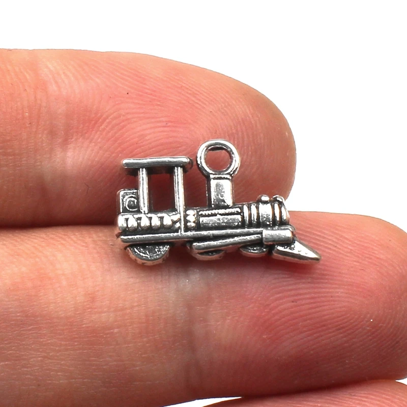 10pcs  Antique Train Locomotive Charms Pendant Cute Charms DIY Jewelry Finding