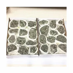 Natural Pyrite Raw Rock Box Crystal Healing Stones For Decoration
