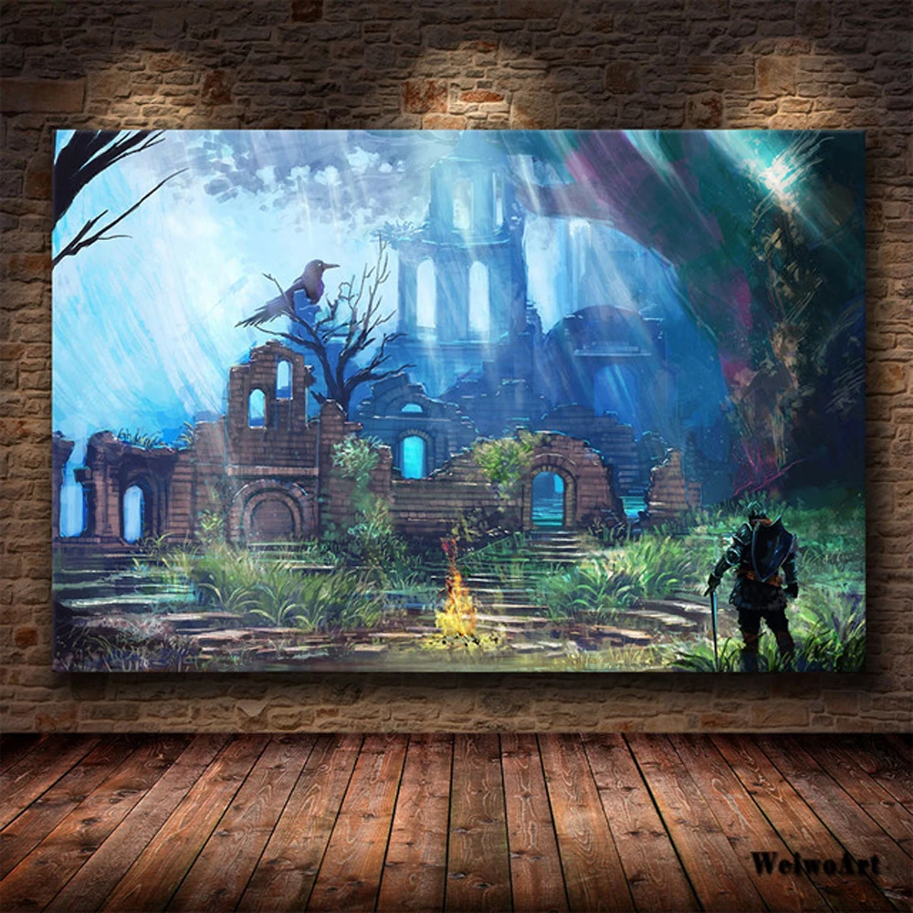 The Dark Souls 3 Anime Poster Classical Game Canvas Prints Modern Decoration Painting Wall Art Picture for Living Room Decor