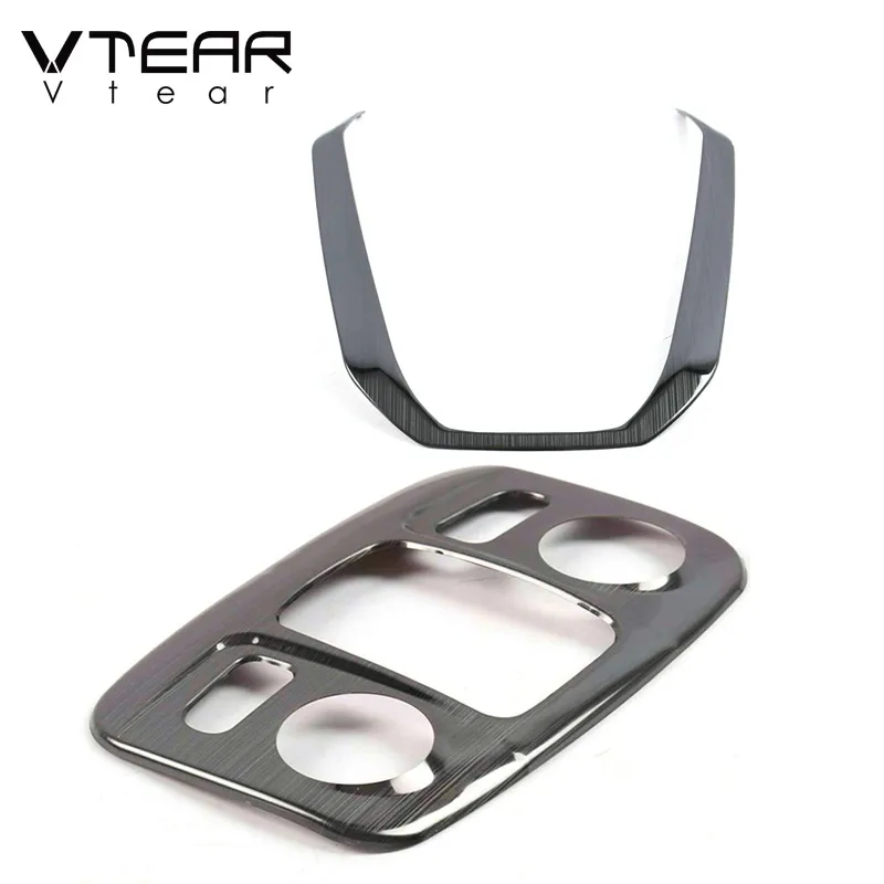 Vtear Car Reading Lights Trim Cover Decoration Strips Roof Lamp Frames Styling Interior Accessories For Citroen C5 Aircross 2021