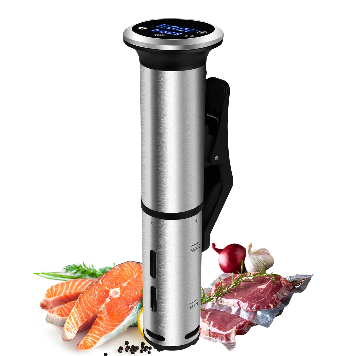 

2nd Generation Stainless Steel Sous Vide Cooker IPX7 Waterproof Digital Accurate Immersion Circulator Machine