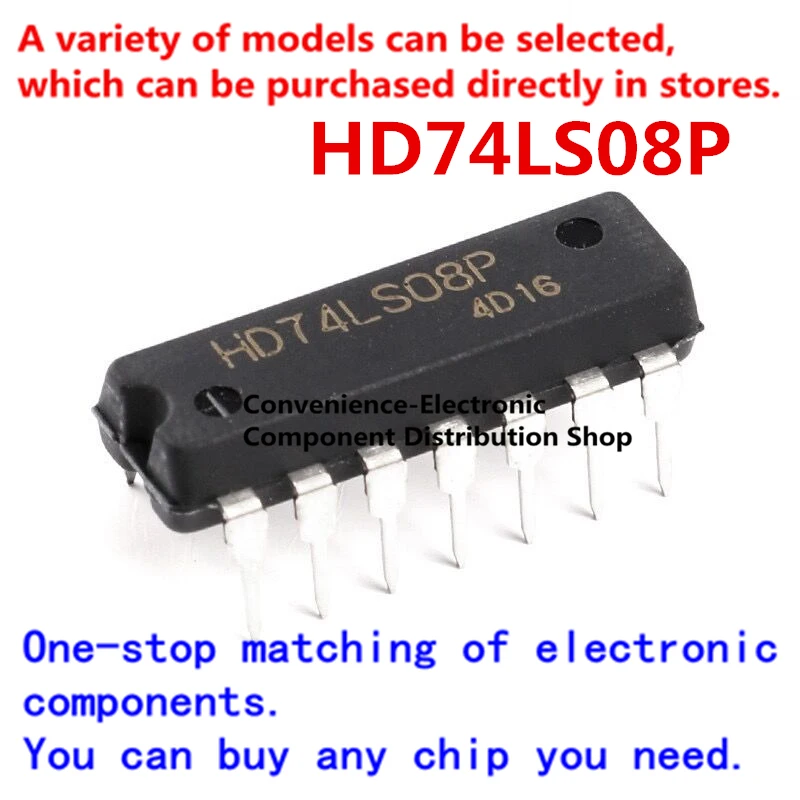 

5PCS/PACK Directly insert HD74LS08P DIP-14 2-input four NOR gate logic gate IC chip