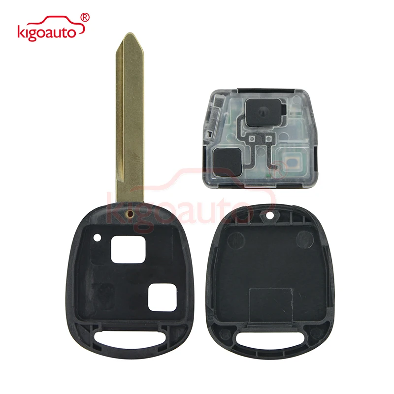 Denso(not Valeo) Kigoauto 2B Remote Car Key 433MHZ 4C Chip for Toyota RAV4 Corolla Yaris Auris Highlander Prado Camry TOY47