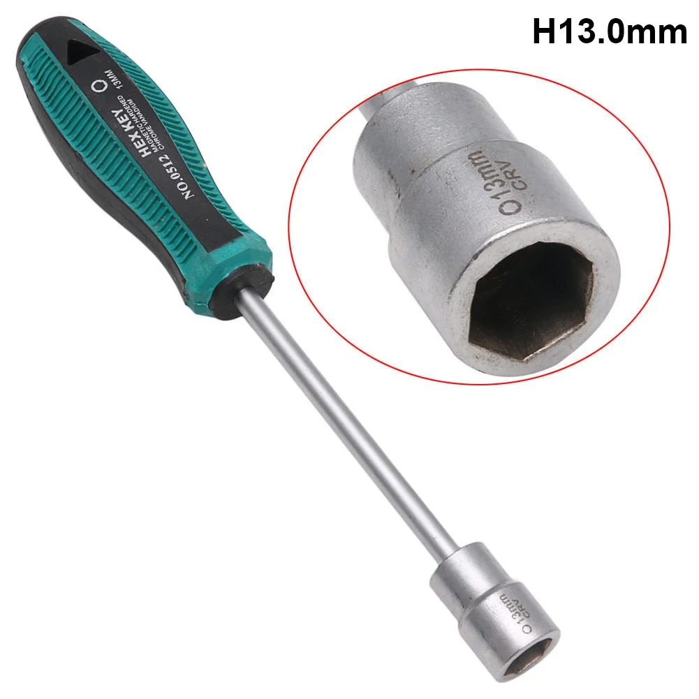 3mm-14mm Metal Hex Socket Driver Wrench Screwdriver Nut Key Nutdriver Car Auto Repair Hand Tool Screw Driver Parafusadeira