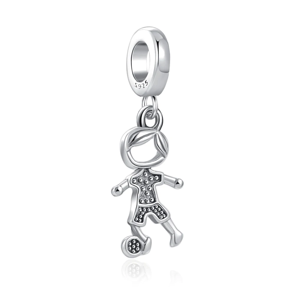 New Silver 925 Charms Little fairy Tree Starfish shell boy girl Charm bead Fit Original Pandora Bracelet DIY Jewelry For Women