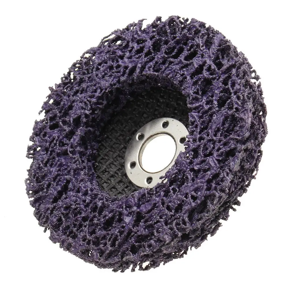 5pcs/Set 100x16mm Poly Strip Stripper Disc Wheel Stripper Clean Grinder Remover Removal Paint Rust Sanding Polishing