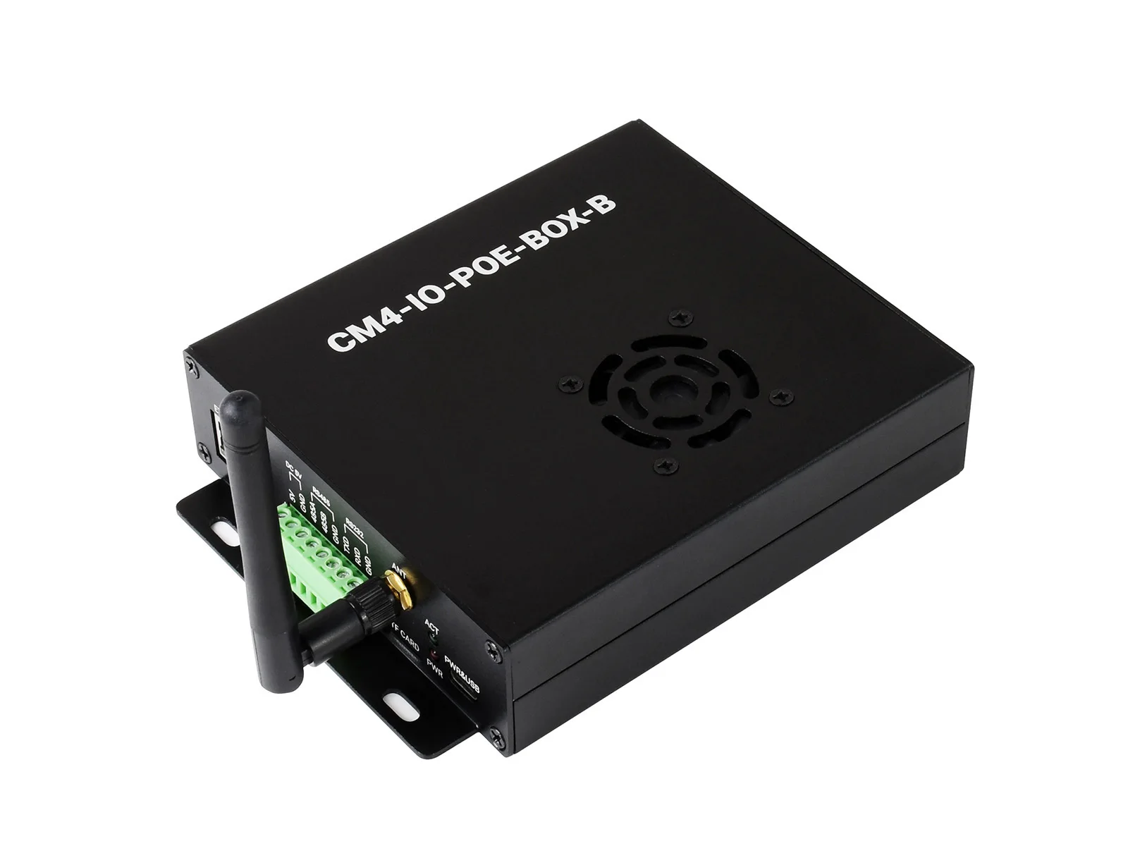 

Waveshare PoE Mini-Computer (Type B) Based on Raspberry Pi Compute Module 4 (NOT Included), Metal Case, With Cooling Fan
